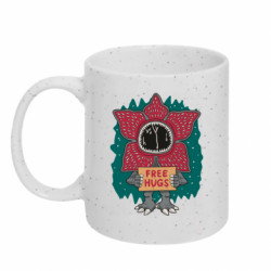 Кружка з блискітами 320 мл Demogorgon free hugs