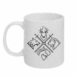 Кружка з блискітами 320 мл Game of Thrones Houses - FATLINE Кружка з блискітами 320 мл Game of Thrones Houses