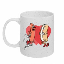 Кружка с блестками 320ml Hot dog love - FATLINE Кружка с блестками 320ml Hot dog love