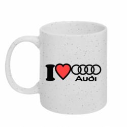 Кружка з блискітами 320 мл I love audi - FATLINE Кружка з блискітами 320 мл I love audi