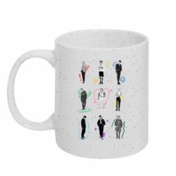 Кружка с блестками 320ml I love Stray Kids - FATLINE Кружка с блестками 320ml I love Stray Kids