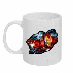 Кружка с блестками 320ml Iron Man and Avengers - FATLINE Кружка с блестками 320ml Iron Man and Avengers