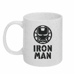 Кружка с блестками 320ml Iron man text - FATLINE Кружка с блестками 320ml Iron man text