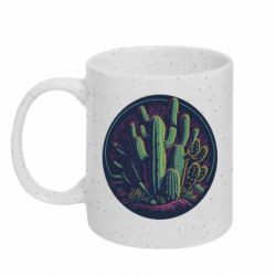 Кружка с блестками 320ml Кактусовый мир - FATLINE Кружка с блестками 320ml Кактусовый мир