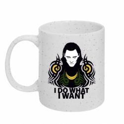 Кружка с блестками 320ml Локи "I do what I want" - FATLINE Кружка с блестками 320ml Локи "I do what I want"