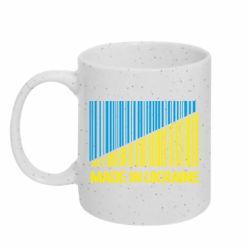 Кружка з блискітами 320 мл Made in Ukraine штрих код - FATLINE Кружка з блискітами 320 мл Made in Ukraine штрих код