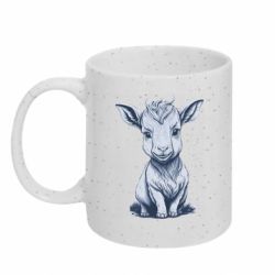Кружка с блестками 320ml Маленький козленок - FATLINE Кружка с блестками 320ml Маленький козленок