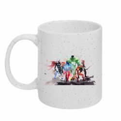 Кружка с блестками 320ml Мстители Арт - FATLINE Кружка с блестками 320ml Мстители Арт