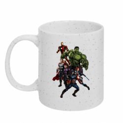 Кружка с блестками 320ml Мстители Фан Арт - FATLINE Кружка с блестками 320ml Мстители Фан Арт