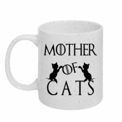 Кружка з блискітами 320 мл Mother of cats1 - FATLINE Кружка з блискітами 320 мл Mother of cats1