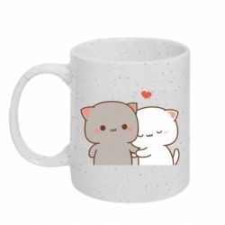 Кружка з блискітами 320 мл Пара котиків - FATLINE Кружка з блискітами 320 мл Пара котиків