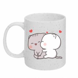 Кружка з блискітами 320 мл Peach and Goma Cutie Cats - FATLINE Кружка з блискітами 320 мл Peach and Goma Cutie Cats
