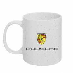 Кружка с блестками 320ml Porsche