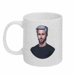 Кружка с блестками 320ml Райан Гослинг - FATLINE Кружка с блестками 320ml Райан Гослинг