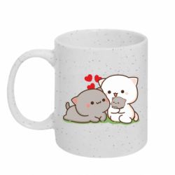 Кружка з блискітами 320 мл Сім'я котиків - FATLINE Кружка з блискітами 320 мл Сім'я котиків