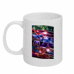 Кружка с блестками 320ml Super power avengers - FATLINE Кружка с блестками 320ml Super power avengers