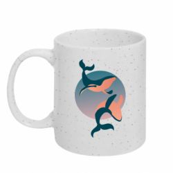Кружка с блестками 320ml Two whales - FATLINE Кружка с блестками 320ml Two whales