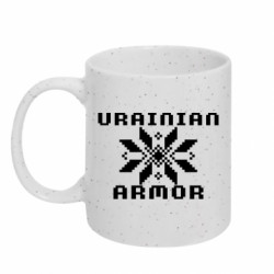 Кружка с блестками 320ml УКРАИНСКАЯ БРОНЯ - FATLINE Кружка с блестками 320ml УКРАИНСКАЯ БРОНЯ