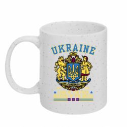 Кружка з блискітами 320 мл Україна-вільна земля - FATLINE Кружка з блискітами 320 мл Україна-вільна земля