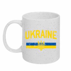 Кружка з блискітами 320 мл Ukraine, Прапор та Герб України - FATLINE Кружка з блискітами 320 мл Ukraine, Прапор та Герб України
