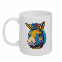 Кружка с блестками 320ml Радужный осел - FATLINE Кружка с блестками 320ml Радужный осел