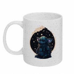 Кружка с блестками 320ml Уставший Йода - FATLINE Кружка с блестками 320ml Уставший Йода