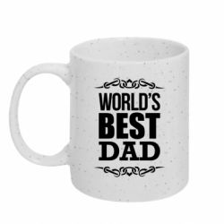 Кружка з блискітами 320 мл World's Best Dad - FATLINE Кружка з блискітами 320 мл World's Best Dad