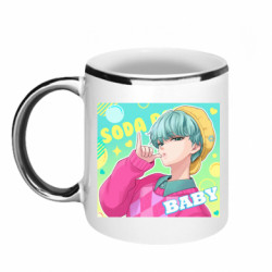 Кружка з облямівкою 320ml Baby Saja - FATLINE Кружка з облямівкою 320ml Baby Saja