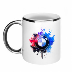 Кружка з облямівкою 320ml BMW logo art 2