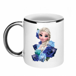 Кружка с каемкой Elsa and roses - FATLINE Кружка с каемкой Elsa and roses