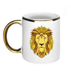 Кружка с каемкой Lion art - FATLINE Кружка с каемкой Lion art