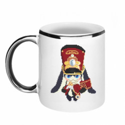 Кружка с каемкой Пиксельный Пом-Пом - FATLINE Кружка с каемкой Пиксельный Пом-Пом