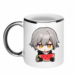 Кружка с каемкой Star Rail main male character - FATLINE Кружка с каемкой Star Rail main male character