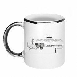 Кружка с каемкой SVD (rifle) - FATLINE Кружка с каемкой SVD (rifle)