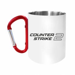 Кружка с ручкой "карабин" Counter Strike 2 Logo