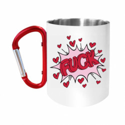Кружка с ручкой "карабин" F*CK SLAY - FATLINE Кружка с ручкой "карабин" F*CK SLAY