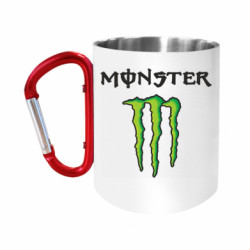 Кружка с ручкой "карабин" Monster Energy - FATLINE Кружка с ручкой "карабин" Monster Energy