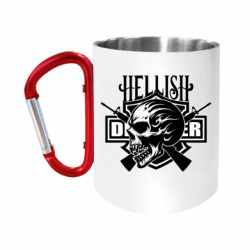 Кружка с ручкой "карабин" адский защитник - FATLINE Кружка с ручкой "карабин" адский защитник
