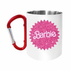Кружка с ручкой "карабин" Sparkling Barbie logo - FATLINE Кружка с ручкой "карабин" Sparkling Barbie logo