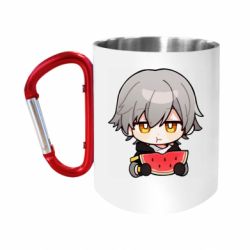 Кружка с ручкой "карабин" Star Rail main male character - FATLINE Кружка с ручкой "карабин" Star Rail main male character