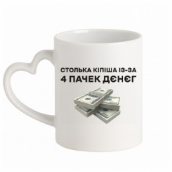 Кружки з ручкою у вигляді серця - FATLINE