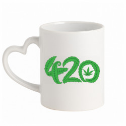 Кружки с ручкой в виде сердца