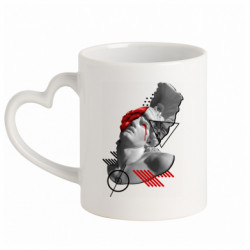 Кружки с ручкой в виде сердца - FATLINE