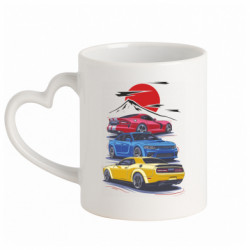 Кружки з ручкою у вигляді серця