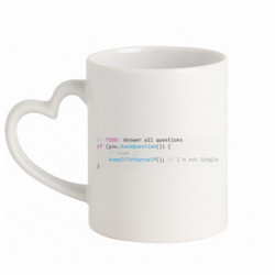 Кружки с ручкой в виде сердца