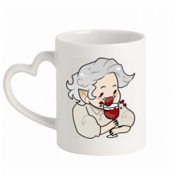 Кружки с ручкой в виде сердца