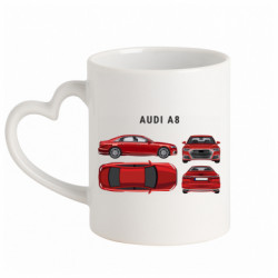 Кружки з ручкою у вигляді серця