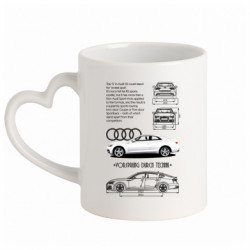 Кружки с ручкой в виде сердца - FATLINE