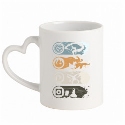 Кружки с ручкой в виде сердца