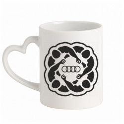 Кружки с ручкой в виде сердца